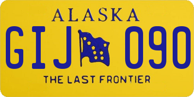 AK license plate GIJ090