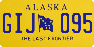 AK license plate GIJ095