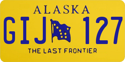 AK license plate GIJ127