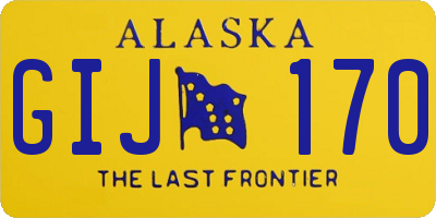 AK license plate GIJ170