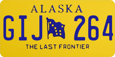 AK license plate GIJ264