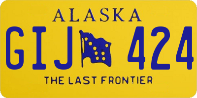 AK license plate GIJ424