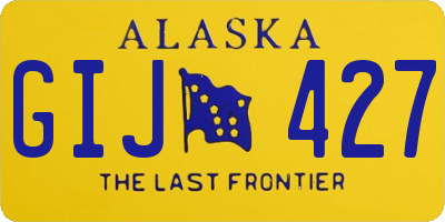 AK license plate GIJ427