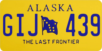 AK license plate GIJ439