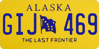 AK license plate GIJ469