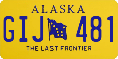 AK license plate GIJ481