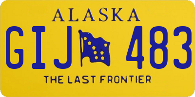 AK license plate GIJ483