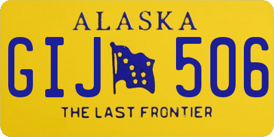 AK license plate GIJ506