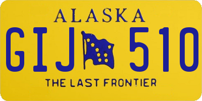 AK license plate GIJ510