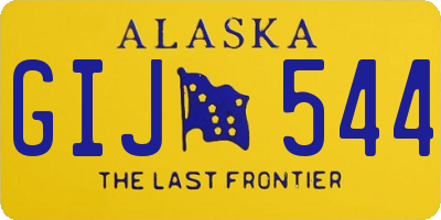 AK license plate GIJ544