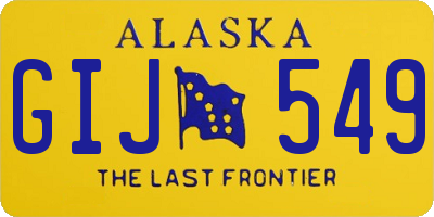 AK license plate GIJ549