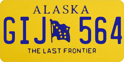 AK license plate GIJ564