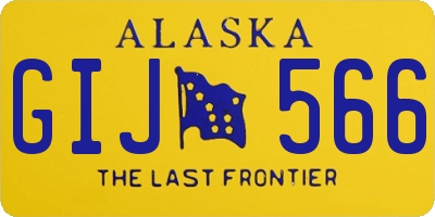 AK license plate GIJ566