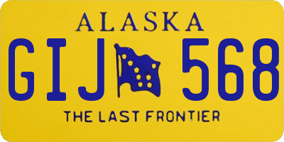 AK license plate GIJ568