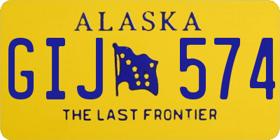 AK license plate GIJ574