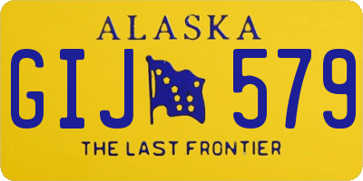 AK license plate GIJ579