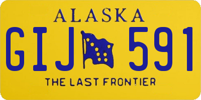AK license plate GIJ591