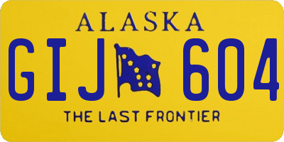 AK license plate GIJ604