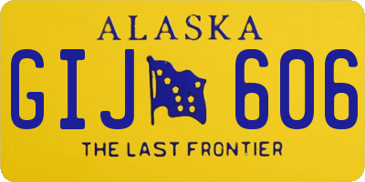 AK license plate GIJ606
