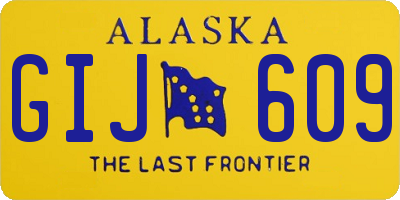 AK license plate GIJ609