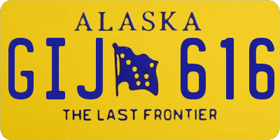 AK license plate GIJ616