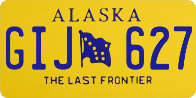 AK license plate GIJ627