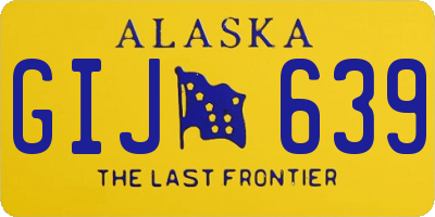 AK license plate GIJ639
