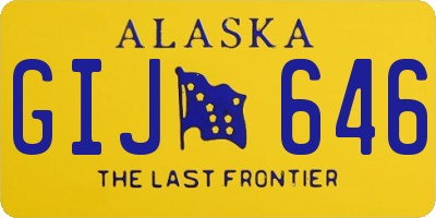 AK license plate GIJ646