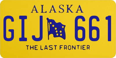AK license plate GIJ661