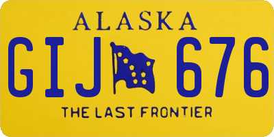 AK license plate GIJ676