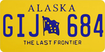 AK license plate GIJ684