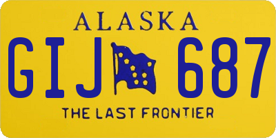 AK license plate GIJ687