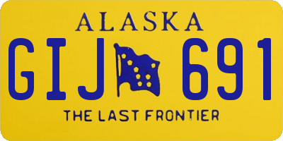 AK license plate GIJ691