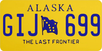 AK license plate GIJ699