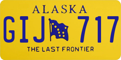 AK license plate GIJ717