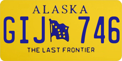 AK license plate GIJ746