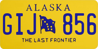 AK license plate GIJ856
