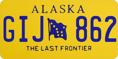 AK license plate GIJ862