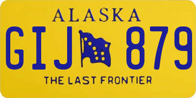 AK license plate GIJ879