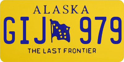 AK license plate GIJ979