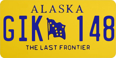AK license plate GIK148