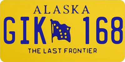 AK license plate GIK168
