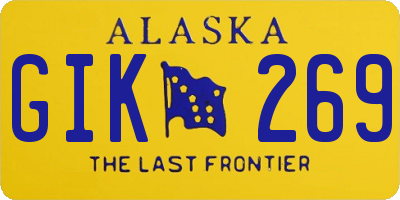 AK license plate GIK269