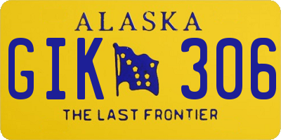 AK license plate GIK306
