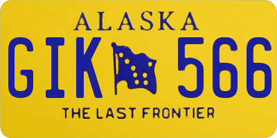 AK license plate GIK566