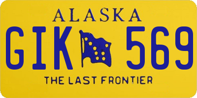 AK license plate GIK569