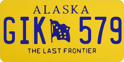 AK license plate GIK579