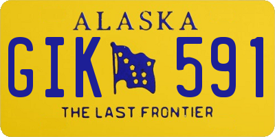 AK license plate GIK591