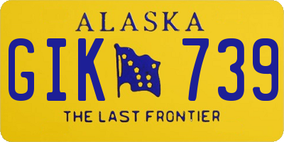 AK license plate GIK739