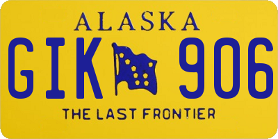 AK license plate GIK906